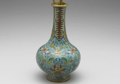 图片[2]-Copper vase in cloisonne enamels, Qing dynasty (1644-1911)-China Archive